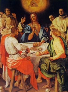 Cena in Emmaus, cm. 230 x 173, Galleria degli Uffizi, Firenze